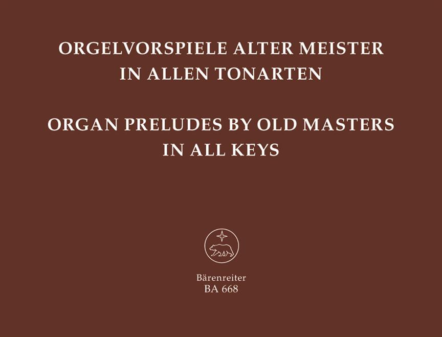 Organ Preludes by old masters in all keys - noty na varhany