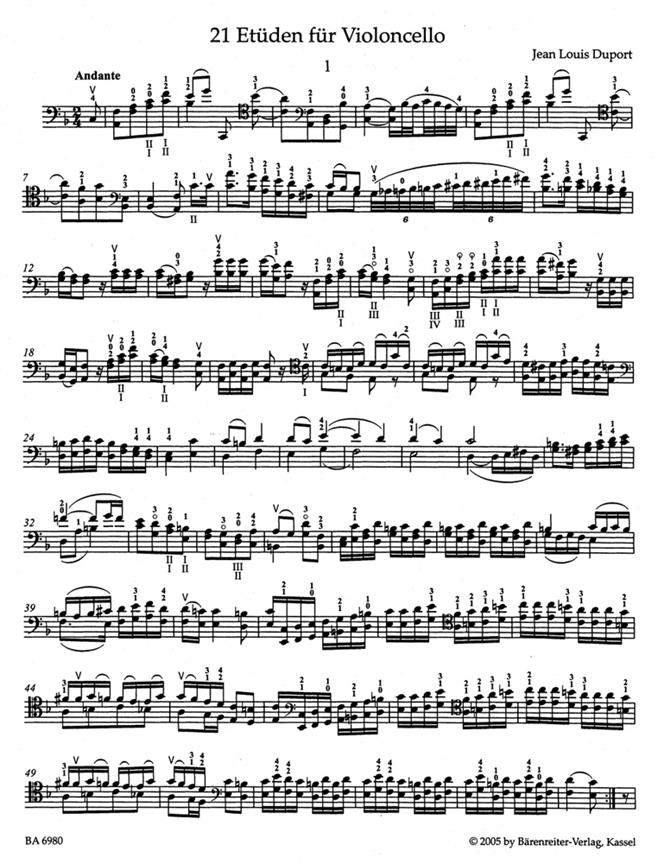 Etudes(21) - etudy pro violoncello