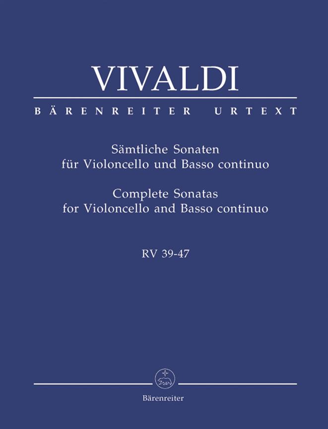 Complete Sonatas for Violoncello and Bc. RV 39-47 - Performance Score and Parts