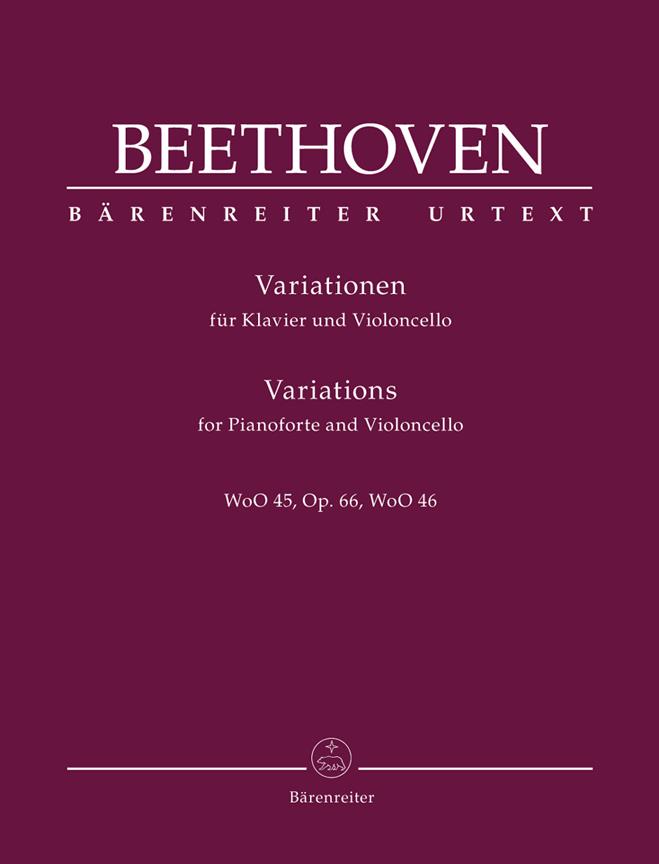 Variations For Pianoforte And Violoncello - violoncello a klavír