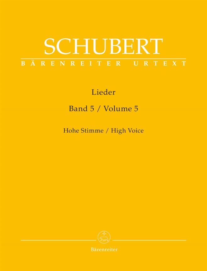 Lieder - Volume 5 - Hohe Stimme / High Voice - zpěv a klavír