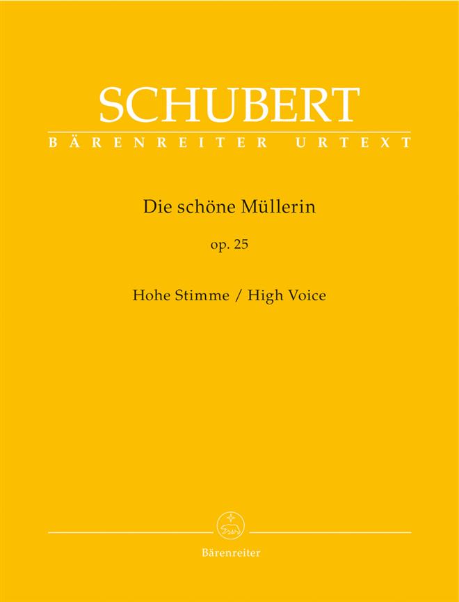 Die Schöne Müllerin Op.25 - High Voice - Hohe Stimme - zpěv a klavír