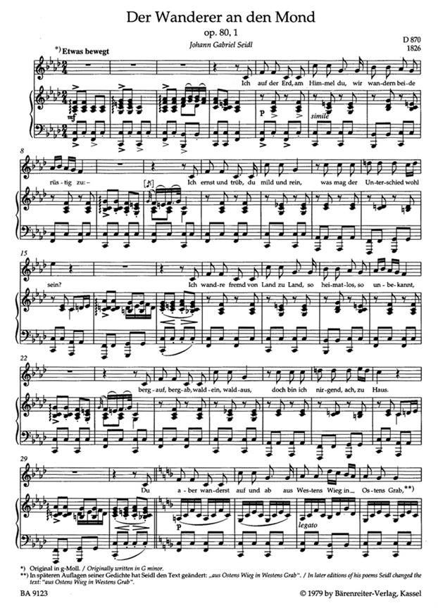 Lieder Band 3 - Mittlere Stimme / Medium Voice - zpěv a klavír