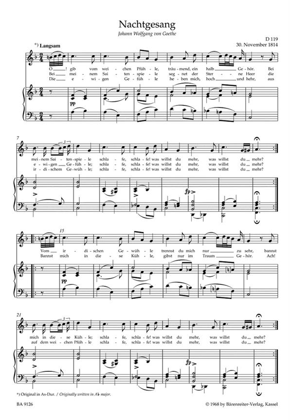 Lieder, Volume 6  - Mittlere Stimme / Medium Voice - zpěv a klavír