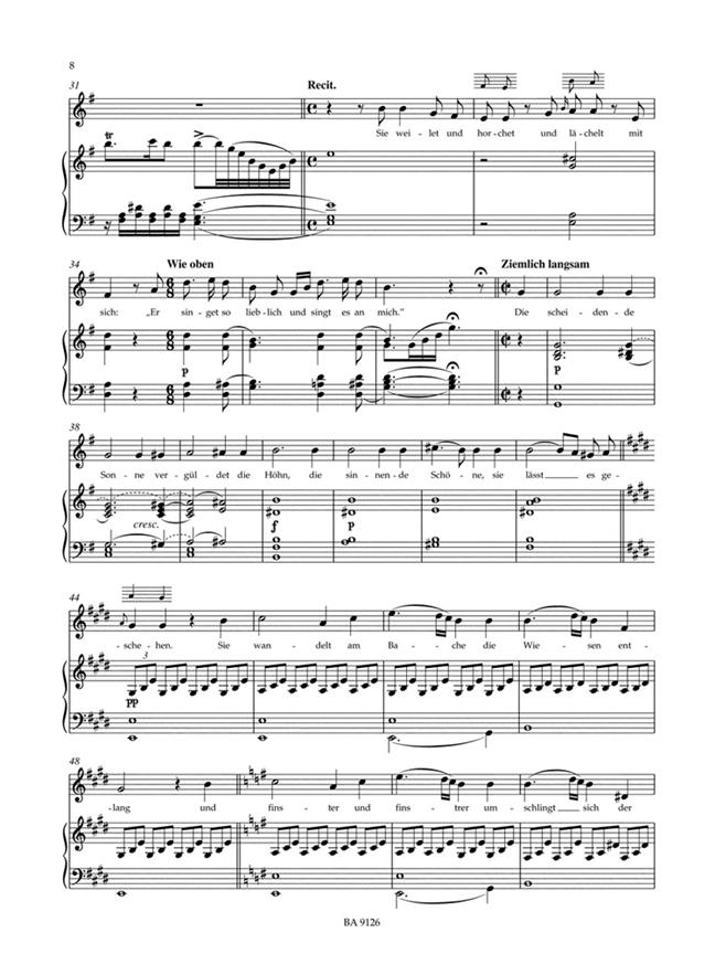Lieder, Volume 6  - Mittlere Stimme / Medium Voice - zpěv a klavír