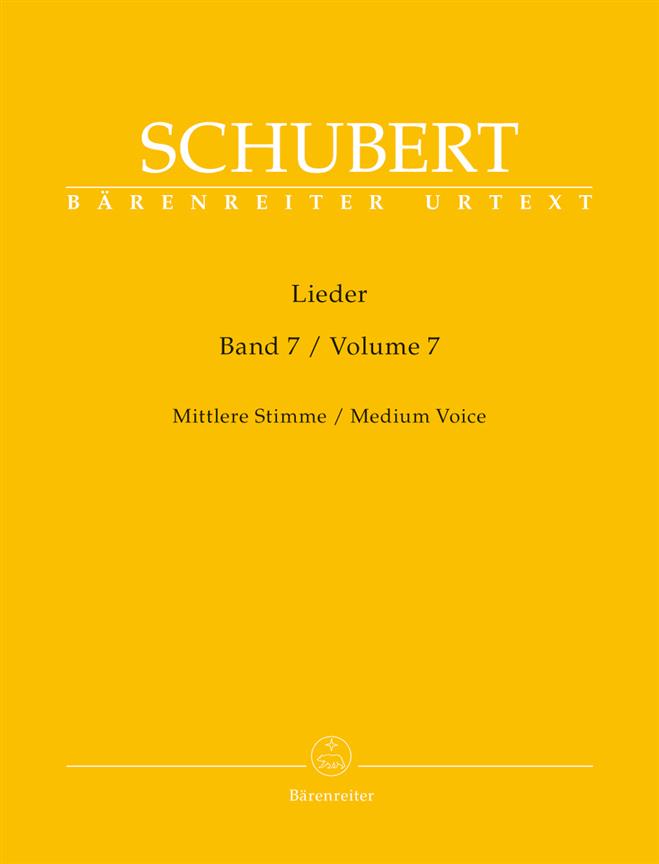 Lieder Volume 7 - Medium Voice D182 - D 260 - Mittlere Stimme / Medium Voice - zpěv a klavír