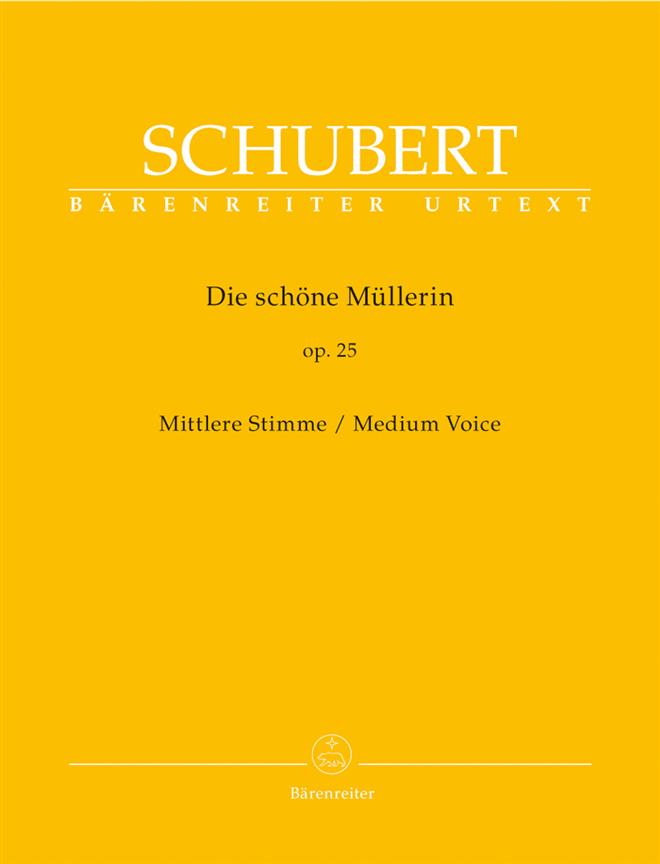 Die Schöne Müllerin Op.25 - Medium Voice - Mezzo - zpěv a klavír