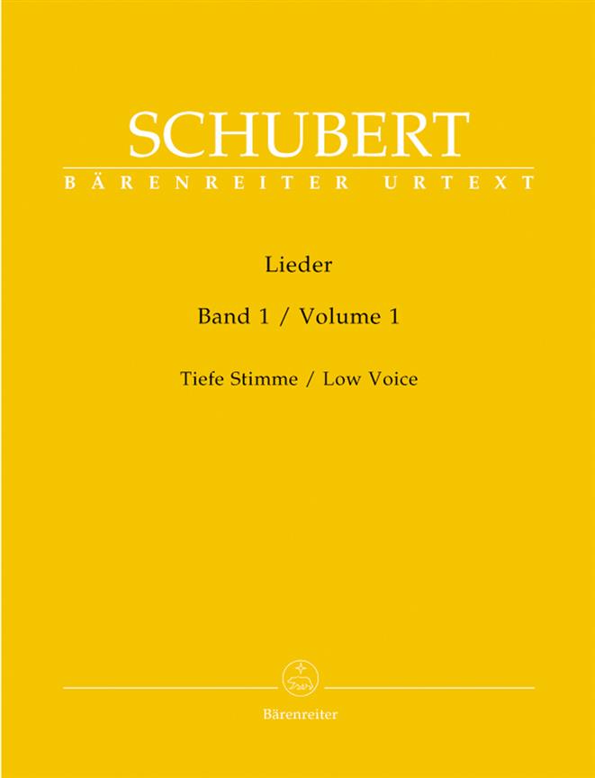Lieder Volume 1 Low Voice & Piano - Tiefe Stimme / Low Voice - zpěv a klavír