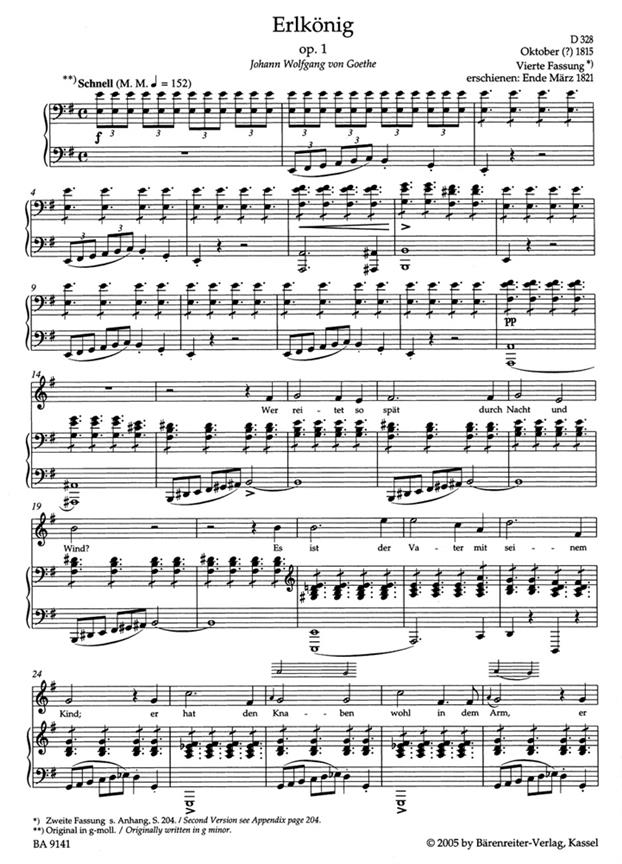 Lieder Volume 1 Low Voice & Piano - Tiefe Stimme / Low Voice - zpěv a klavír