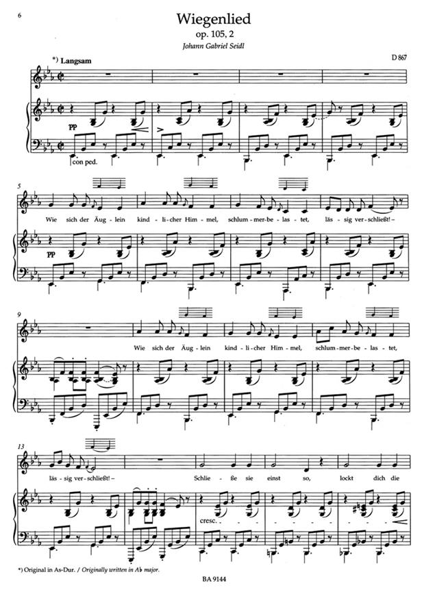 Lieder Band 4 - Tiefe Stimme / Low Voice - zpěv a klavír
