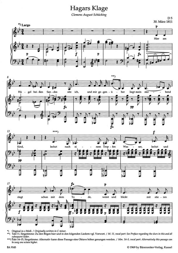 Lieder Volume 5 - Low Voice - Tiefe Stimme / Low Voice - zpěv a klavír
