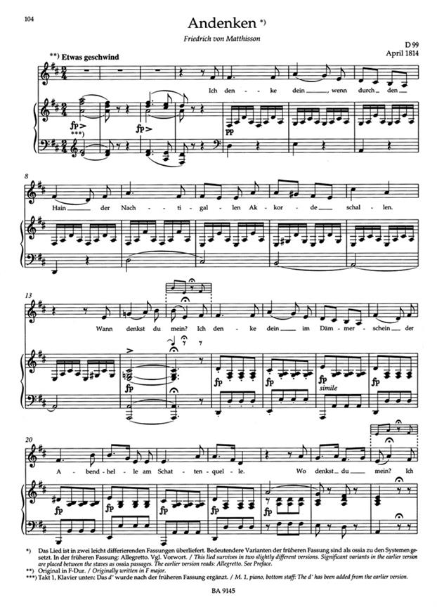 Lieder Volume 5 - Low Voice - Tiefe Stimme / Low Voice - zpěv a klavír
