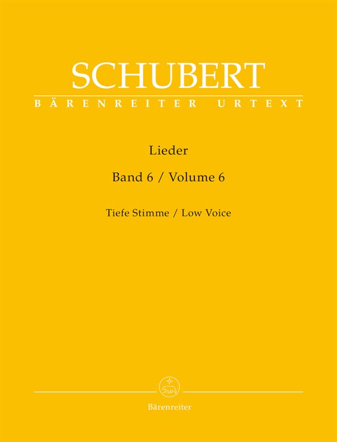 Lieder - Volume 6 - Tiefe Stimme / Low Voice - zpěv a klavír