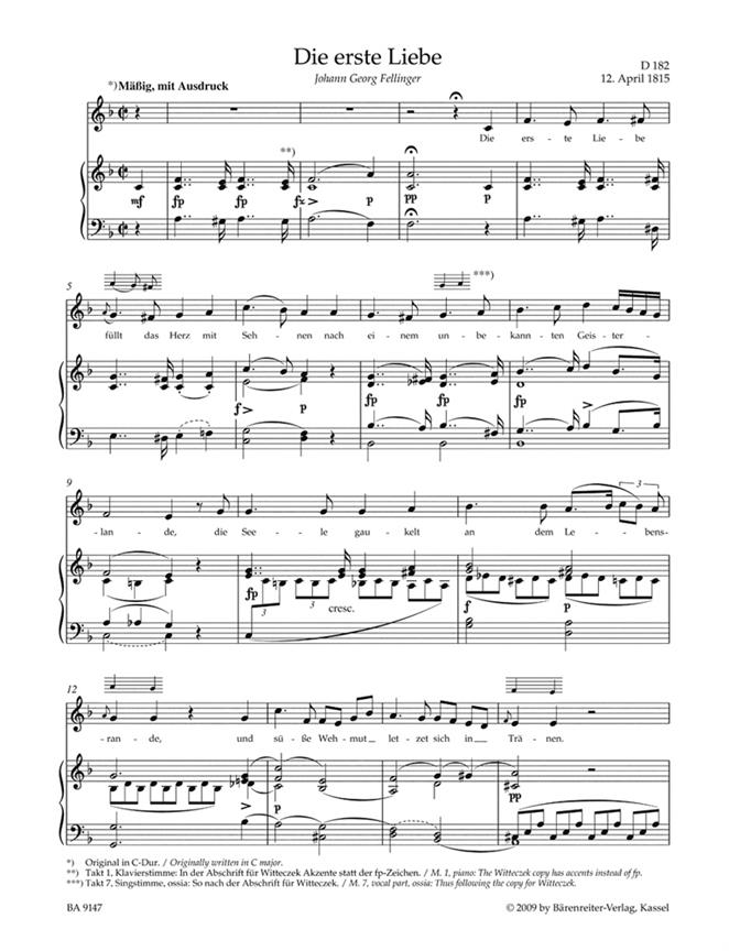 Lieder Volume 7 - Low Voice D182 - D 260 - Tiefe Stimme / Low Voice - zpěv a klavír