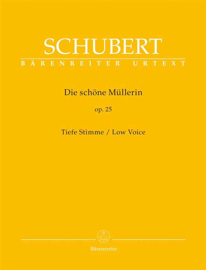 Die Schöne Müllerin Op.25 - Low Voice - Tiefe Stimme - zpěv a klavír