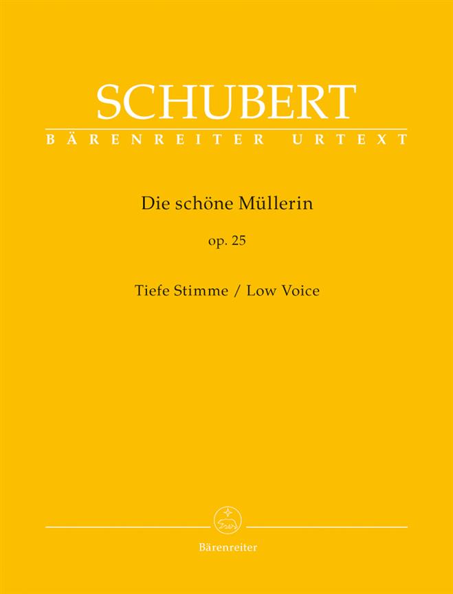 Die Schöne Müllerin Op.25 - Low Voice - Tiefe Stimme - zpěv a klavír