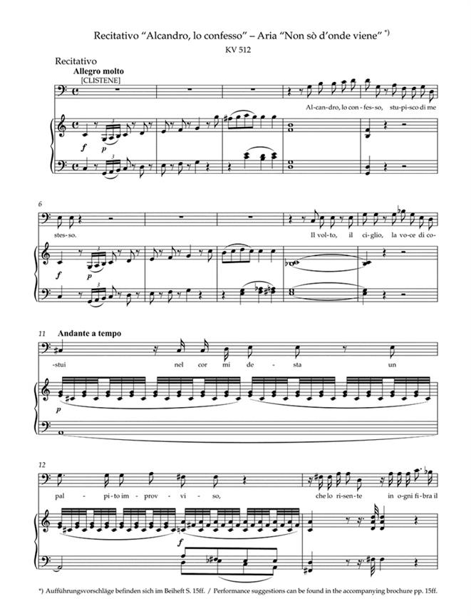 Concert Arias For Bass Voice And Piano - zpěv a klavír