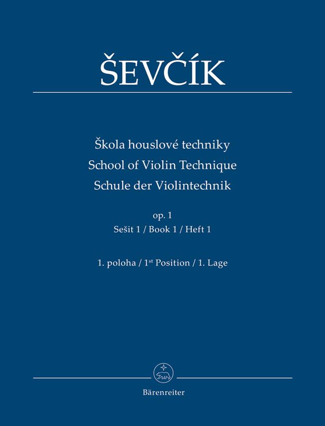 Škola houslové techniky op. 1, sešit 1 - 1. poloha