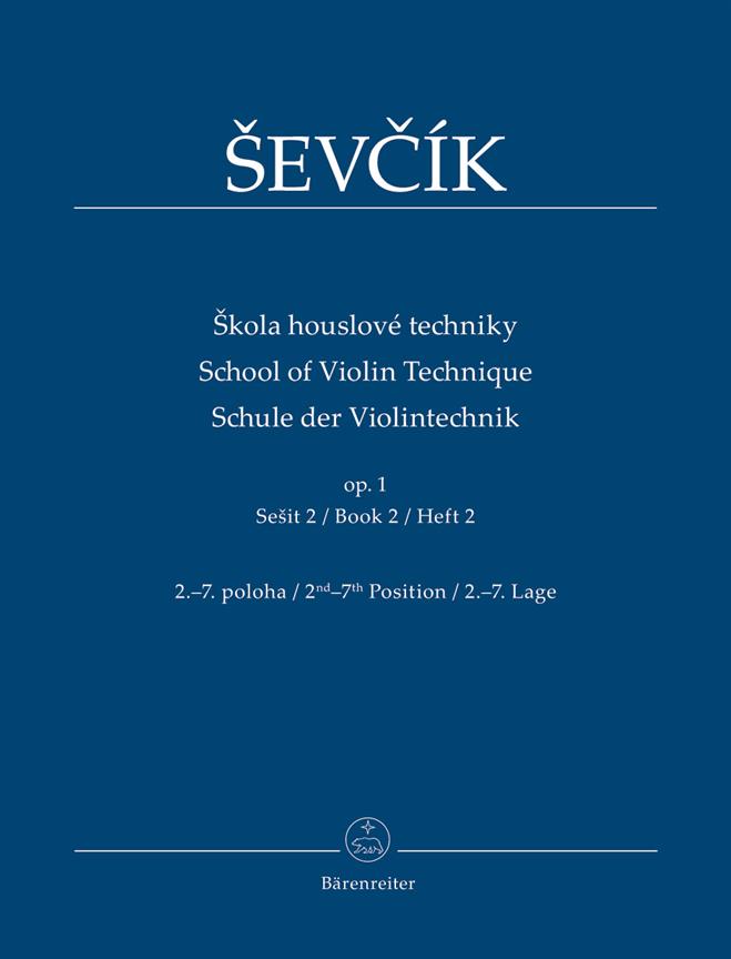 Škola houslové techniky op. 1, sešit 2 - 2.–7. poloha