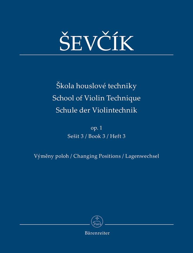 Škola houslové techniky op. 1, sešit 3 - Výměny poloh