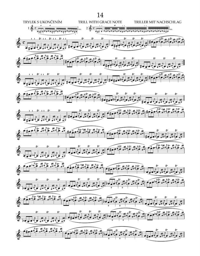 Průprava ke cvičení trylků pro housle op. 7, sešit 1 - Otakar Ševčík