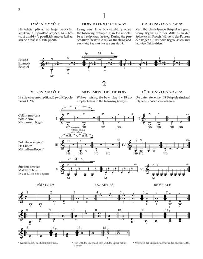Škola smyčcové techniky op. 2, sešit 1 - Otakar Ševčík