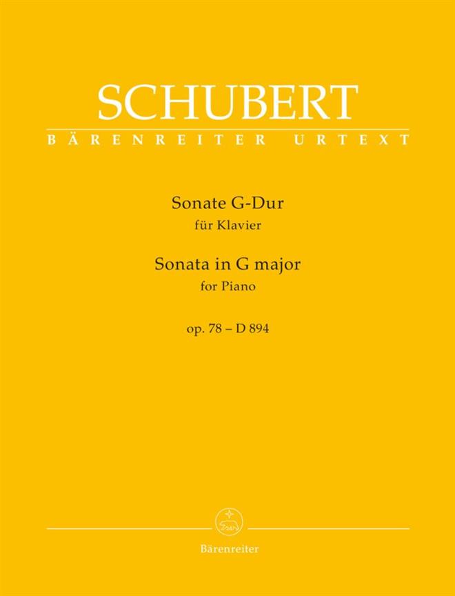Piano Sonata In G Op.78 D 894 - G Major Op. 78 D 894 - na klavír