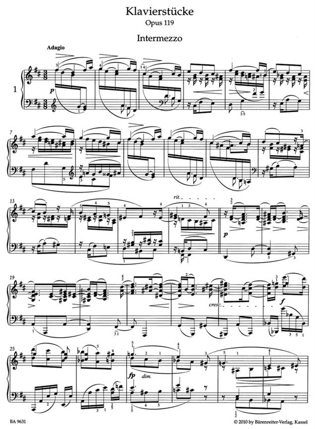 Piano Pieces Op.119 - na klavír