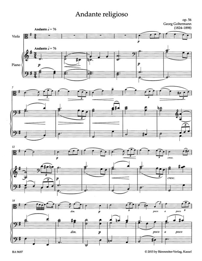 Viola Collection. Konzertstücke f. Viola & Klavier - Concert Pieces for Viola and Piano - viola a klavír