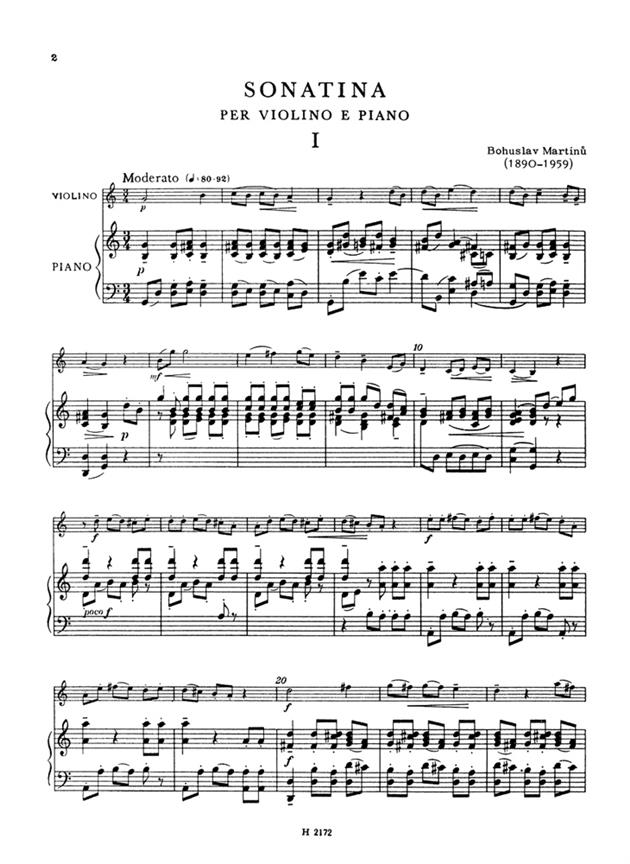 Sonatine - housle a klavír