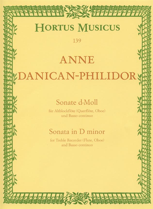 Sonata for Treble Recorder (Flute, Oboe) and Basso continuo in D minor