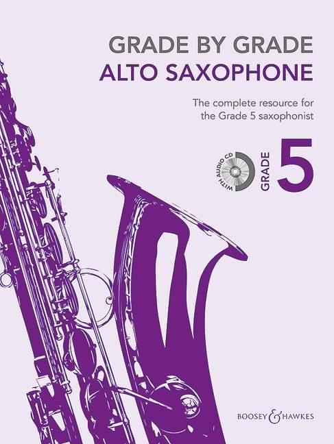 Grade by Grade - Alto Saxophone - Grade 5 - altový saxofon a klavír
