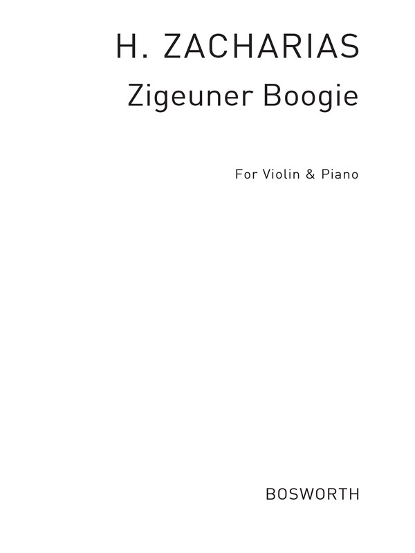 Helmut Zacharias: Zigeuner Boogie (Gypsy Boogie) For Violin And Piano