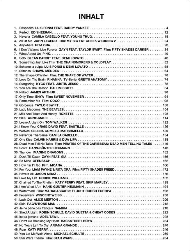 Piano Gefällt Mir! 8 - 50 Chart und Film Hits  - Von Luis Fonsi bis Star Wars - Das ultimative Spielbuch für Klavier - noty pro klavír
