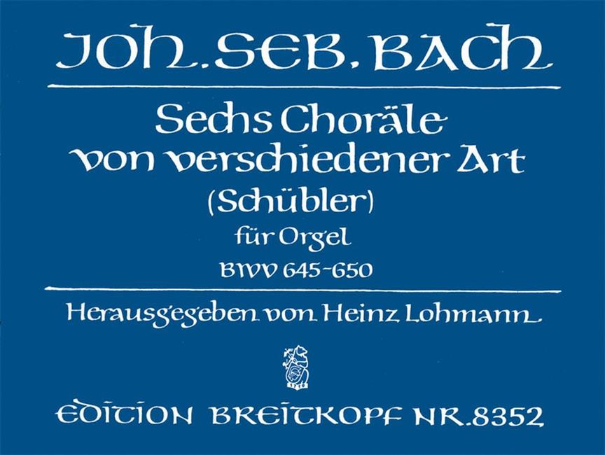 Schubler Chorale Bwv645-650 - pro varhany