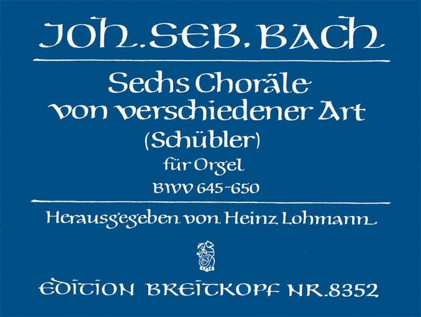 Schubler Chorale Bwv645-650 - pro varhany