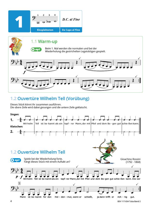 Gemeinsam Lernen und Spielen Band 2 - Tuba - noty pro tubu