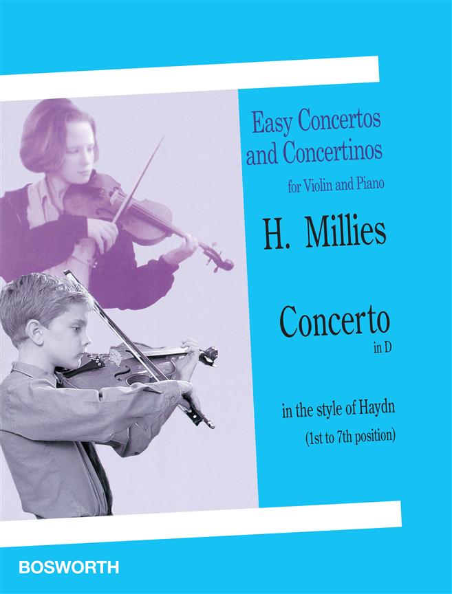 Concertino in D in the Style of Haydn - 1st to 7th Position - housle a klavír