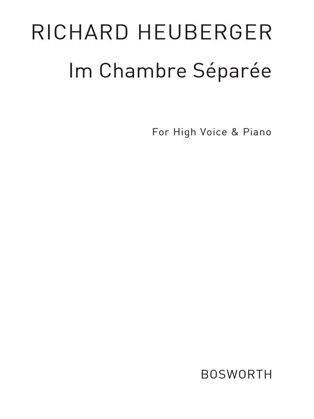 Im Chambre Separee (High Voice) - pro zpěv a klavír