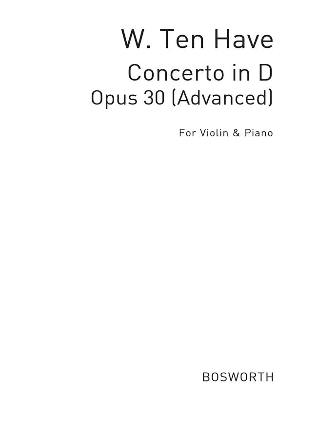 Violin Concerto in D Op.30 - housle a klavír