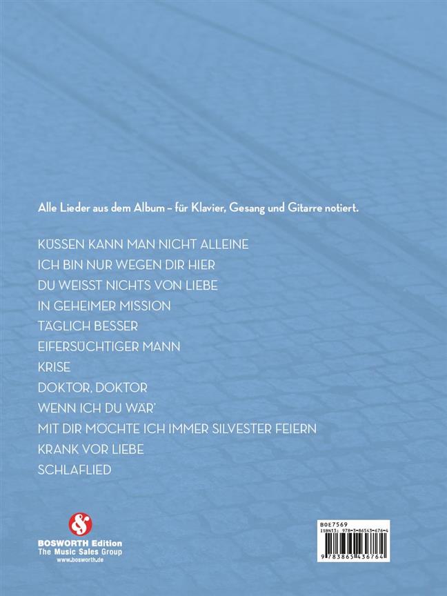 Max Raabe - Küssen kann man nicht alleine - Liederbuch - klavír, zpěv a akordy pro kytaru