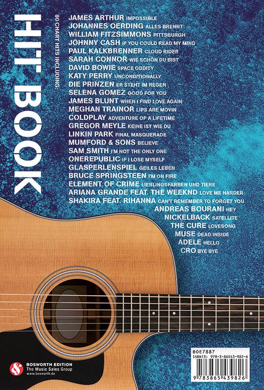 Hitbook Update - 80 Charthits für Gitarre  - Mit Melodielinie + Text und Akkorden - melodie akordy a texty písní