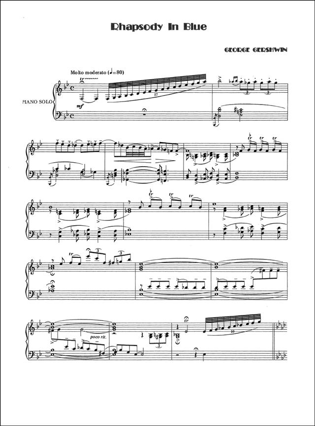 Rhapsody in Blue, for Solo Piano - pro klavír