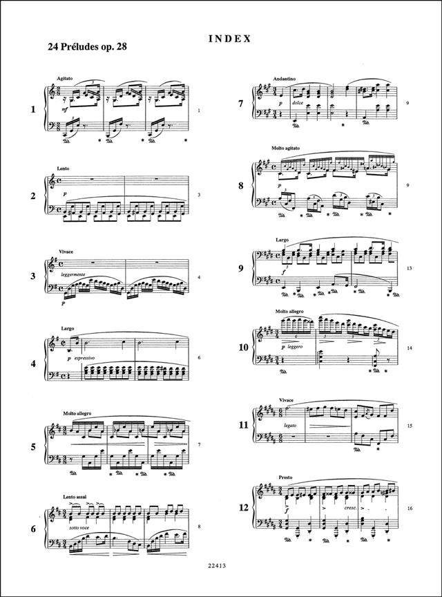 Préludes Op.28, for Piano - pro klavír