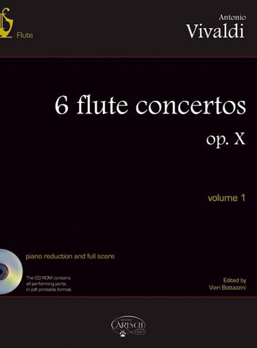 6 Flute Concertos Op. X, Volume 1 - příčná flétna a klavír