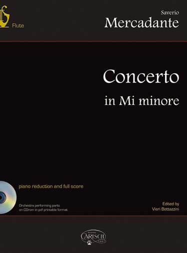 Concerto In Mi Minore - Piano reduction and full score - příčná flétna a klavír