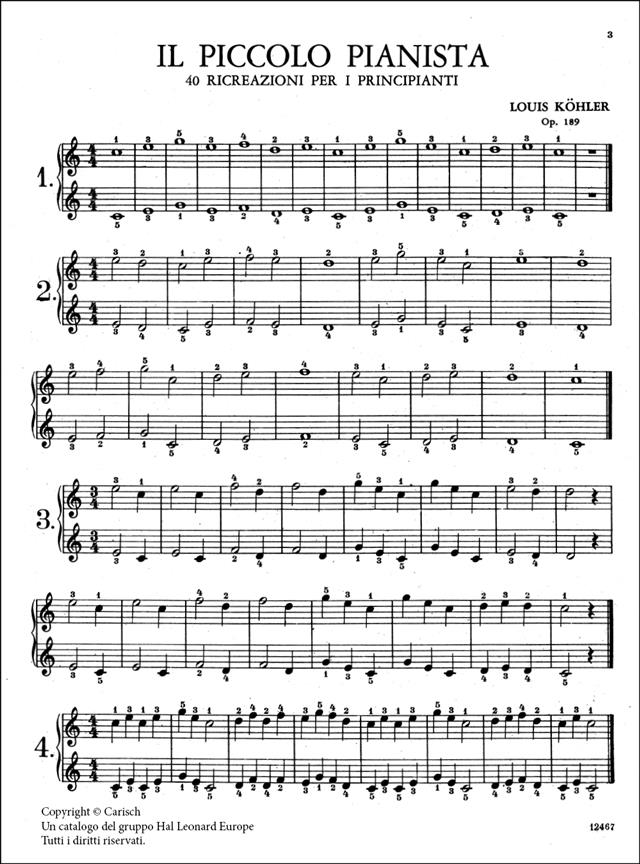Il Piccolo Pianista, Op.189 - pro klavír