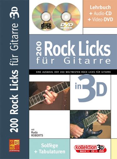 200 Rock Licks für Gitarre in 3D