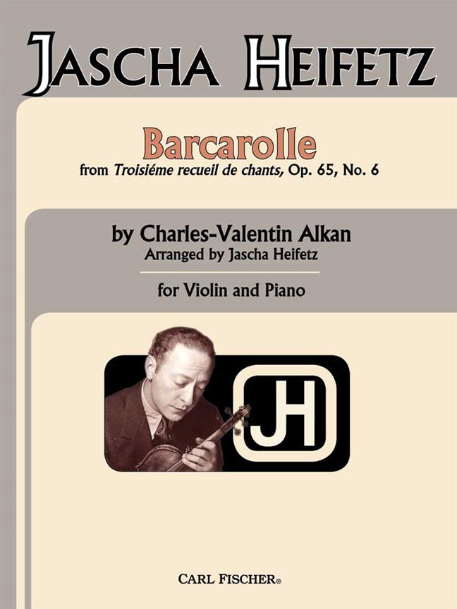 Barcarolle - From Troisieme Recueil De Chants, Op. 65, No. 6 - housle a klavír