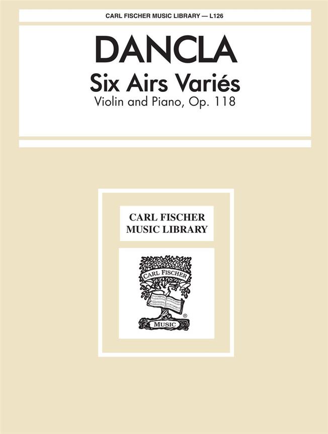 Six Airs Variés Opus 118 - skladby pro housle a klavír